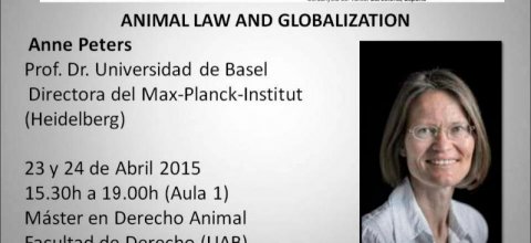 Anne Peters en el Máster Presencial en Derecho Animal y Sociedad
