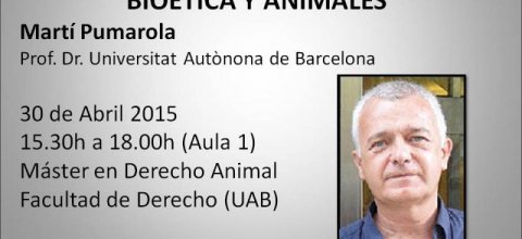 El Prof. Dr. Martí Pumarola en el Máster presencial en Derecho Animal y Sociedad