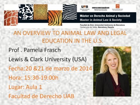 Prof. Pamela FRASCH en el Máster en Derecho Animal y Sociedad de la UAB